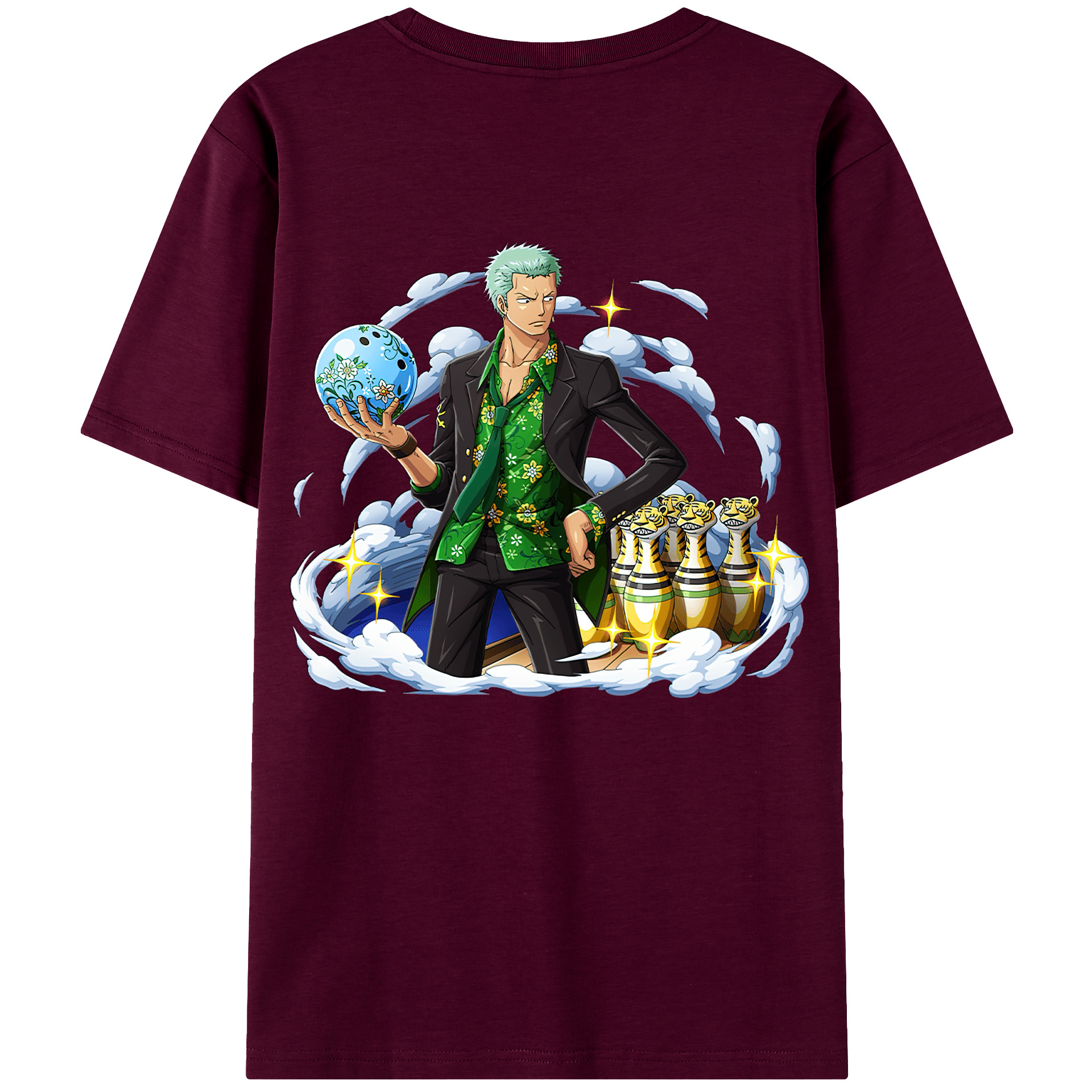 ワンピース ロロノア・ゾロ ONE PIECE Roronoa Zoro レディース半袖Tシャツ(バックプリント)